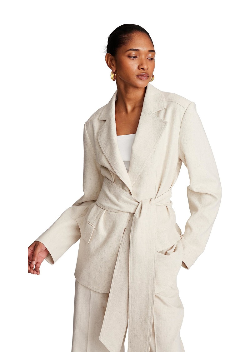 HALSTON Women's Adley Jacket in Linen Suiting