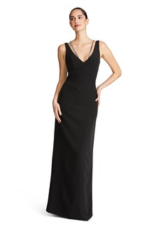 HALSTON Women's Alivia Gown in Stretch Crepe