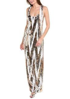 HALSTON Women's Eleanor Gown in Chevron Sequin