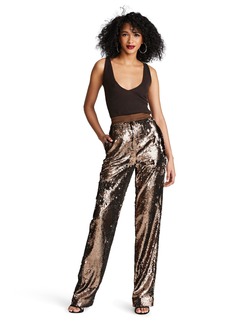 HALSTON Women's JETT Trousers in Sequin