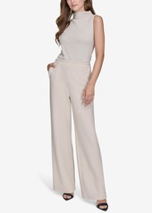 Halston Women's Mid-Rise Wide-Leg Pants - Camel