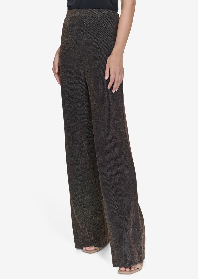 Halston Women's Pull-On Wide-Leg Pants - Black