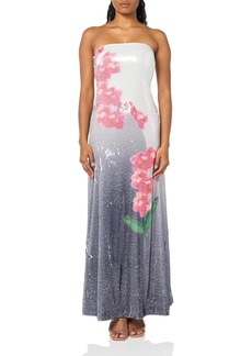 HALSTON Women's Spencer Gown in Printed Sequin