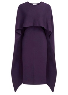 Halston Heritage Amal Sweater Dress In Wool In Purple