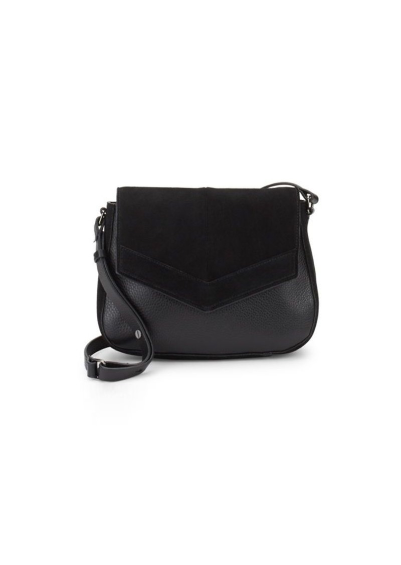 halston heritage leather shoulder bag