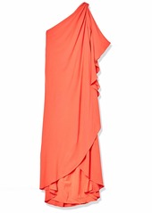 Halston Heritage Women's Asymmetric Solid Gown