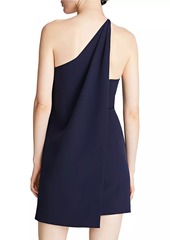 Halston Kalia Crepe One-Shoulder Minidress