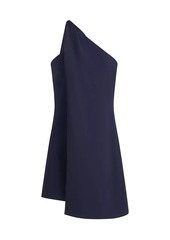 Halston Kalia Crepe One-Shoulder Minidress