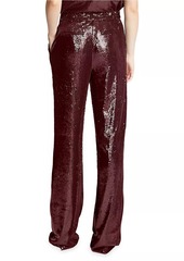 Halston Kimberly Mid-Rise Sequin Pants