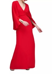 Halston Olaya Fluid Crepe Gown