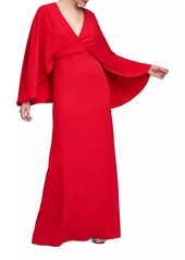 Halston Olaya Fluid Crepe Gown