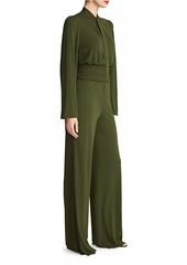 Halston Parris Jersey Keyhole Jumpsuit