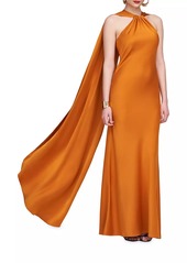 Halston Reta Satin Gown