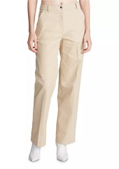 Halston Sam Twill Wide-Leg Pants