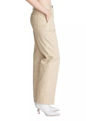 Halston Sam Twill Wide-Leg Pants