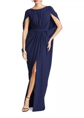 Halston Starla Capelet Gown