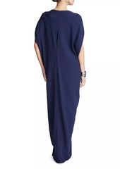 Halston Starla Capelet Gown