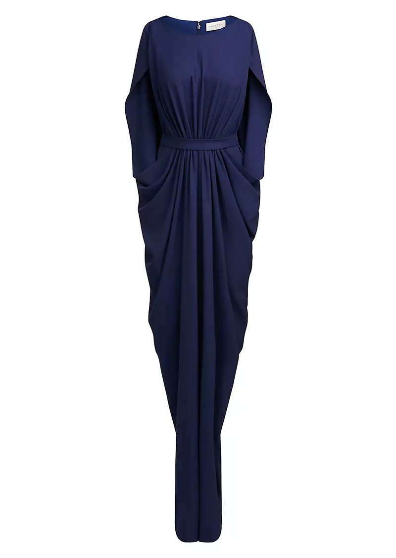 Halston Starla Capelet Gown