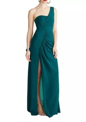 Halston Verdianna One-Shoulder Gown