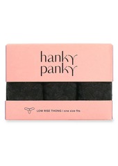 Hanky Panky 3-Pack Lace Low-Rise Thongs