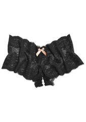 Hanky Panky After Midnight Peek-a-Boo Crotchless Brief 972701 - Black