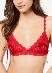 Hanky Panky After Midnight Signature Lace Peek-a-Boo Bralette 487831 - Red