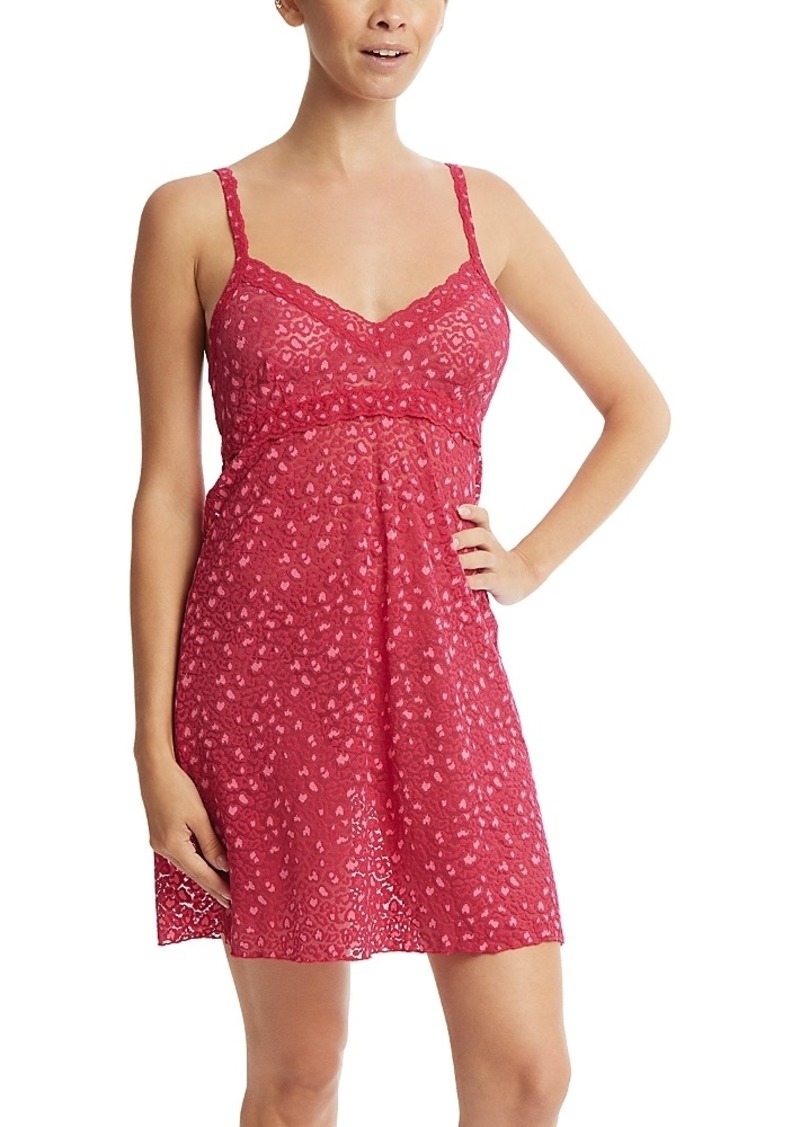 Hanky Panky Cross Dyed Leopard Print Chemise