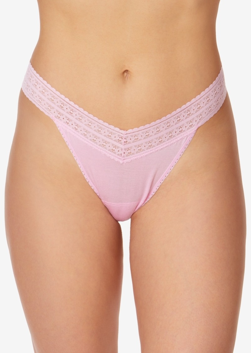 Hanky Panky Women's DreamEase Original Rise Thong - Cotton Candy Pink