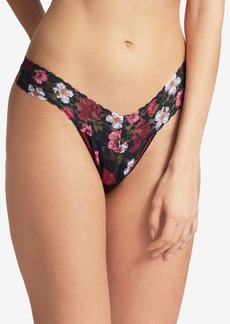 Hanky Panky Low-Rise Printed Lace Thong - Am I Dreaming Floral Print