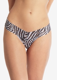 Hanky Panky Printed Signature Lace Low Rise Thong, PR4911 - A To Zebra