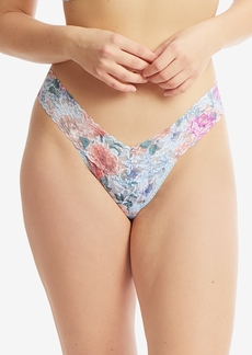 Hanky Panky Printed Signature Lace Low Rise Thong, PR4911 - Tea for Two