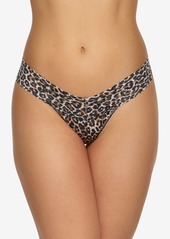 Hanky Panky Printed Signature Lace Low Rise Thong Underwear - Classic Leopard