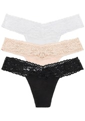 Hanky Panky Organic Cotton 3 Pack Low Rise Thongs