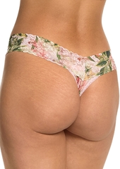 Hanky Panky Printed Signature Lace Low Rise Thong Underwear - Flowers In Your Hair