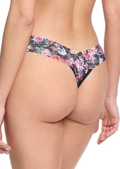 Hanky Panky Printed Signature Lace Low Rise Thong Underwear - Flowers In Your Hair