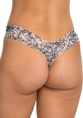 Hanky Panky Printed Signature Lace Low Rise Thong Underwear - Flowers In Your Hair