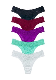 Hanky Panky Signature Lace Original Rise Thong 5 Pack