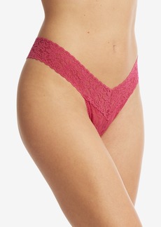 Hanky Panky Signature Lace Women's Low Rise Thong, 4911 - Evening Pour Red