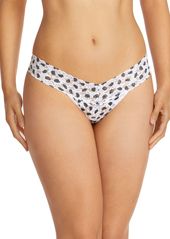 Hanky Panky Low-Rise Printed Lace Thong