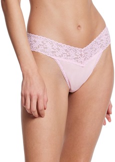 Hanky Panky Supima Cotton Original Rise Thong Underwear - Bliss Pink