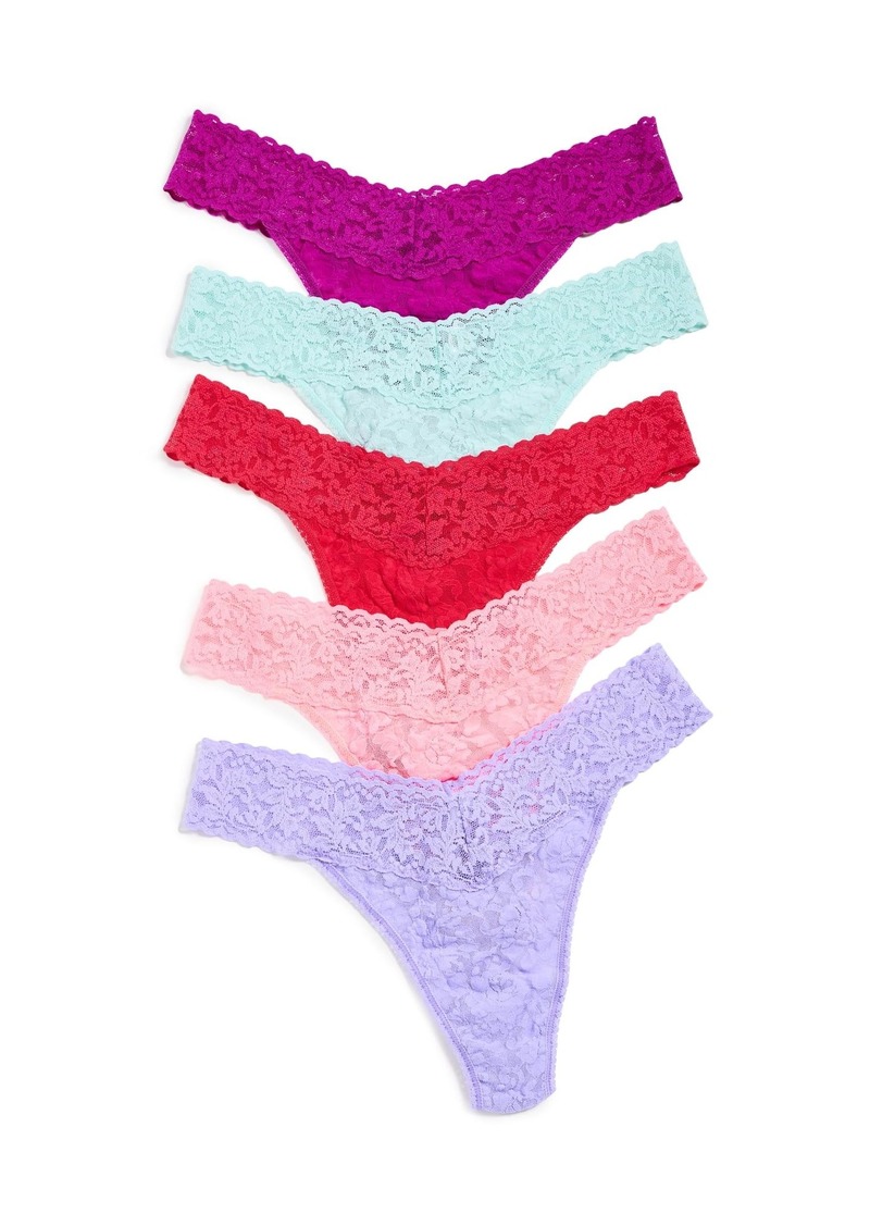 hanky panky Women's 5 Low Rise Thongs