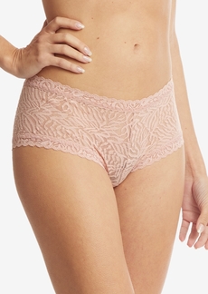 Hanky Panky Women's Animal Instincts Lace Boyshort Underwear, AM1201 - Inner Peace Beige