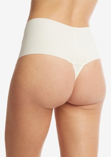 Hanky Panky BreatheSoft Hi-Rise Thong Underwear - Linen White