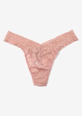 Hanky Panky Women's Daily Lace Original Rise Thong 771101 - Stormcloud