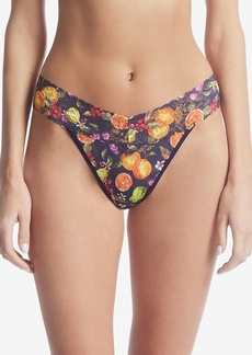 Hanky Panky Women's One Size Printed Original Rise Thong Underwear - Picnic for One