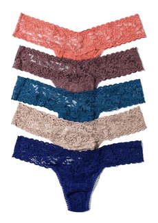 Hanky Panky Women's Signature Lace Low Rise Thong 5-Pack