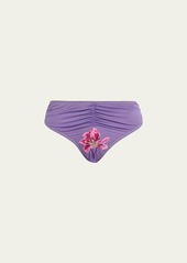 Hanky Panky x Prabal Gurung x Prabal Gurung Floral-Embroidered Mesh Tanga