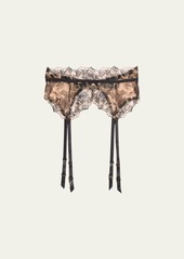 Hanky Panky x Prabal Gurung x Prabal Gurung Embroidered Mesh Garter Belt