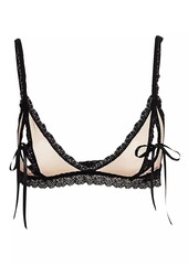 Hanky Panky Illusion Lace-Trimmed Mesh Bralette