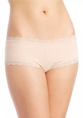 Hanky Panky Lace-Trim Organic Cotton Boyshorts